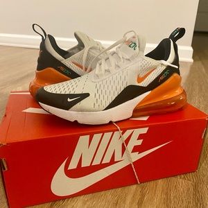 Nike air max 270 GS white turf orange black